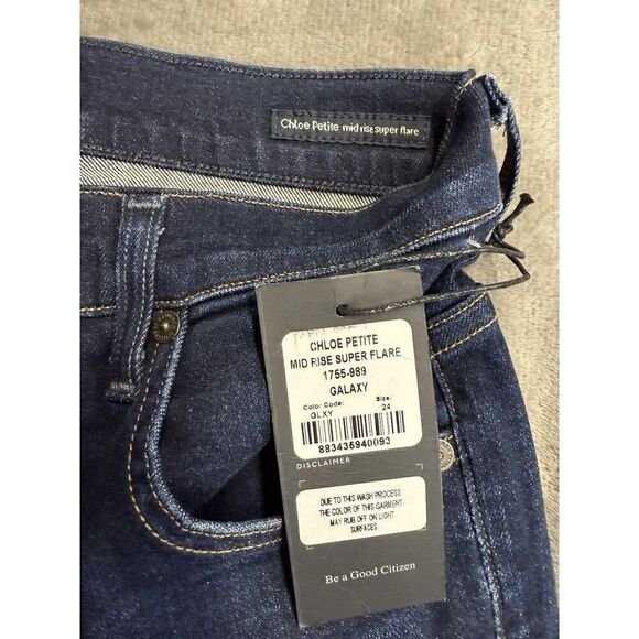 NWT Citizens of Humanity Chloe Petite Mid Rise Super Flare Jeans Size 24 - Picture 7 of 11